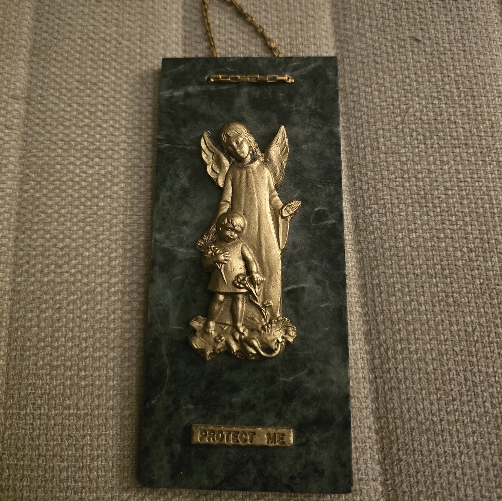 Vintage Guardian Angel Plaque